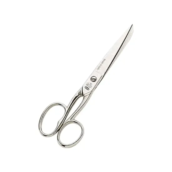 Foarfeca de cusaturi de uz casnic si profesional din otel carbon C50 nichelat, manere inegale, Premax, colectia Classica, 19cm (7-1/2")