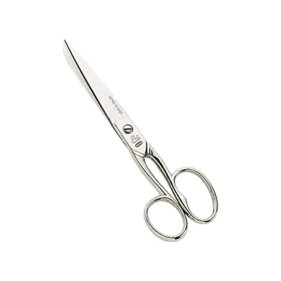 Foarfeca de cusaturi de uz casnic si profesional din otel carbon C50 nichelat, manere inegale, Premax, colectia Classica, 19cm (7-1/2")