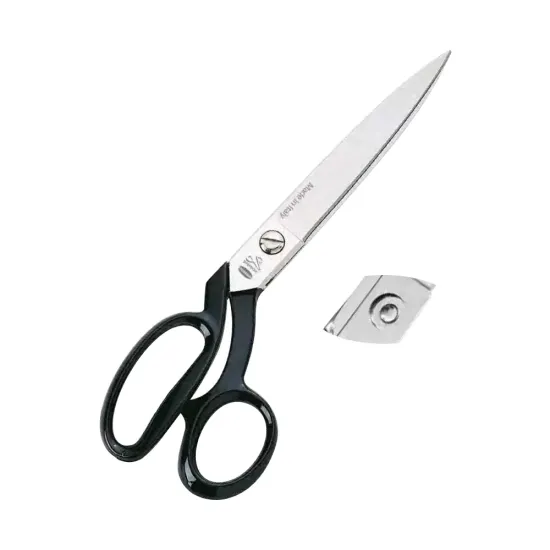 Foarfeca de croitorie din otel carbon C50 nichelat, manere inegale, cu surub de strangere special, colectia Classica, 25cm (10″)