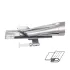 Dispozitiv bordator cu dubla intoarcere, inserat elastic 30-40mm, intrare 90-120mm, iesire 32-42mm