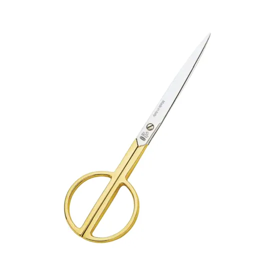 Foarfeca de taiat hartie, din otel carbon C50 nichelat, manere egale, Premax, colectia Classica, 23cm (9″)