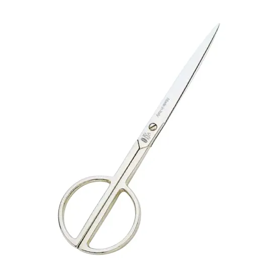 Foarfeca de taiat hartie, din otel carbon C50 nichelat, manere egale, Premax, colectia Classica, 23cm (9″)