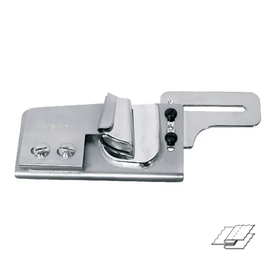 Dispozitiv dublu pentru guler camasi, dreapta, materiale medii, pentru masini de cusut plane, iesire 6mm