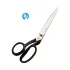 Foarfeca de croitorie din otel carbon C50 nichelat, manere inegale, pentru mana stanga, Premax, colectia Classica, 25cm (10″)