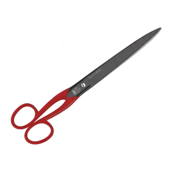 Foarfeca pentru tapiterie, lame acoperite cu teflon, din otel carbon C50 nichelat, manere egale, Premax, colectia Classica, 25,5cm (10″)