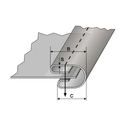 Dispozitiv cu dubla intoarcere pentru masini simple cu 1 ac, pentru finisarea manecilor, materiale medii, intrare 70mm