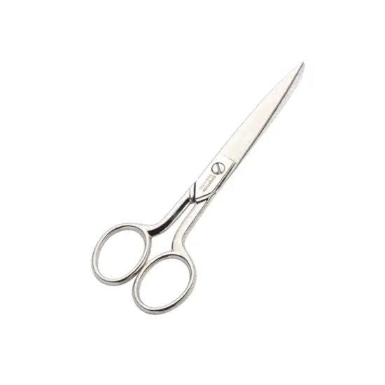 Foarfeca de cusaturi de uz casnic si profesional din otel carbon fin placat cu nichel, manere egale, Premax, colectia Omnia, 14cm (5-1/2)