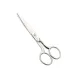 Foarfeca de cusaturi de uz casnic si profesional din otel carbon fin placat cu nichel, manere egale, Premax, colectia Omnia, 14cm (5-1/2)