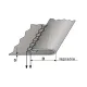 Dispozitiv dubla intoarcere superioara reglabil, pentru masini cu cusatura deschisa, materiale medii, iesire 10-100mm