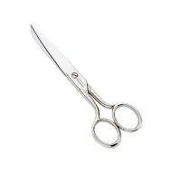 Foarfeca de cusaturi de uz casnic si profesional din otel carbon fin placat cu nichel, manere egale, Premax, colectia Omnia, 18cm (7")