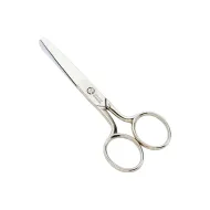 Foarfeca de buzunar de uz casnic si profesional din otel carbon fin placat cu nichel, manere egale, Premax, colectia Omnia, 12.5cm (5")