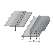 Dispozitiv set cu placa in stil englezesc pentru camasi, materiale subtiri, pentru masini de cusut plane, iesire 4-14mm
