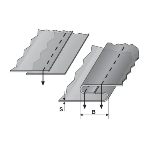 Dispozitiv set cu placa in stil englezesc pentru camasi, materiale medii, pentru masini de cusut plane, iesire 5-14mm
