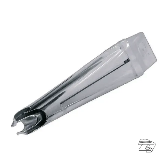 Dispozitiv bordator pentru colaret cu dubla intoarcere superioara decalata, materiale medii, pentru masini industriale de cusut acoperire, intrare 20-130mm, 7-60mm, grosime material 1-3mm
