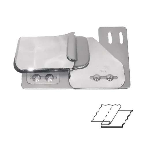Dispozitiv cu un singur pinten simplu reglabil, cusatura superioara, stanga, pentru masini simple plane, materiale medii, 6-13mm