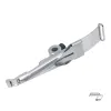 Dispozitiv pentru coaserea decolteului la tricouri polo, materiale medii, pentru masini de cusut plane cu 2 ace, intrare 20-25mm, iesire 8-10mm
