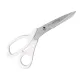 Foarfeca de croitorie de uz casnic si profesional din otel inoxidabil, manere inegale, Premax, colectia Diamant, 21.5cm (8-1/2)