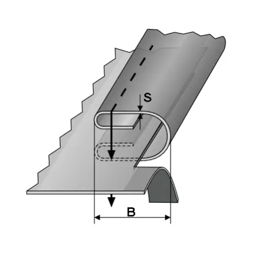 Dispozitiv bordator cu dubla intoarcere, grosime material 1,5-2mm, intrare 28-65mm, iesire 7-26mm