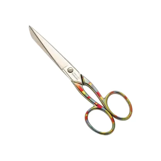 Foarfeca de cusaturi de uz casnic si profesional din otel carbon fin placat cu nichel, manere egale, Premax, colectia Omnia, 15cm (6")