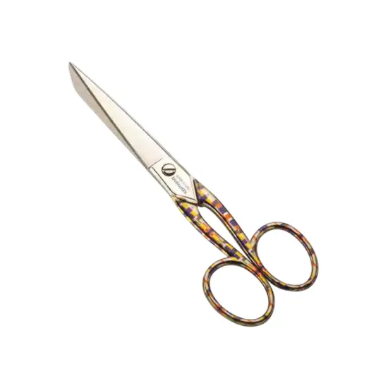 Foarfeca de cusaturi de uz casnic si profesional din otel carbon fin placat cu nichel, manere egale, Premax, colectia Omnia, 15cm (6)