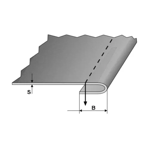 Dispozitiv cu o intoarcere inferioara si ghidaj reglabil, pentru masini liniare simple, materiale medii, iesire 5-12mm