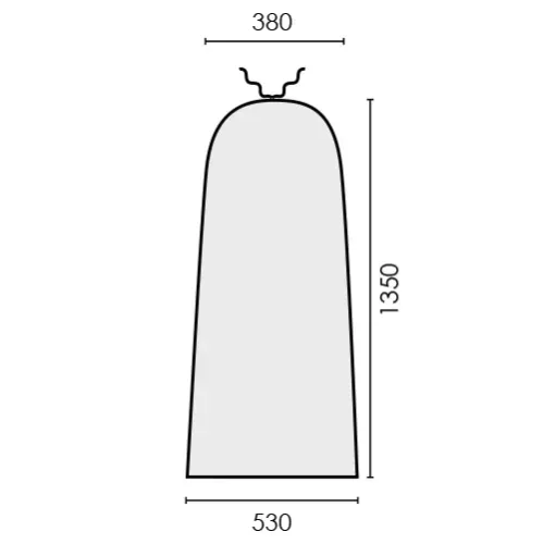 Husa pentru masa de calcat, PRONTO-TOP ULTRA, MAXI, snur de prindere la varf, 1.350x530x380mm, albastru
