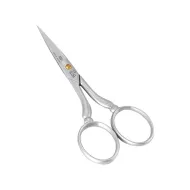 Foarfeca de broderie din otel carbon placat cu nichel mat sablat, manere egale, Premax, colectia Croma, 9cm (3-1/2")