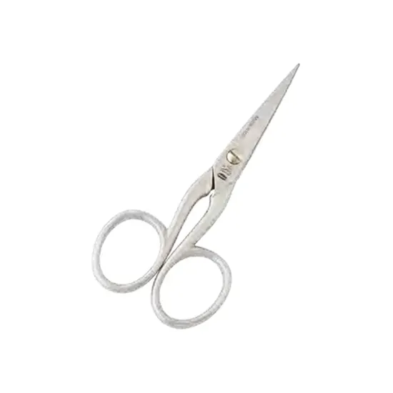 Foarfeca de broderie din otel carbon placat cu nichel mat sablat, manere egale, Premax, colectia Croma, 11.5cm (4-1/2")