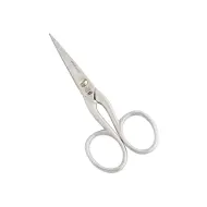 Foarfeca de broderie din otel carbon placat cu nichel mat sablat, manere egale, Premax, colectia Croma, 11.5cm (4-1/2")