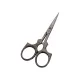 Foarfeca de broderie din otel C50 cu continut ridicat de carbon, manere egale, Premax, colectia Arabesque, 9cm (3-1/2)
