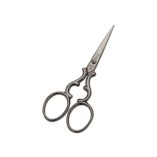 Foarfeca de broderie din otel C50 cu continut ridicat de carbon, manere egale, Premax, colectia Arabesque, 9cm (3-1/2)