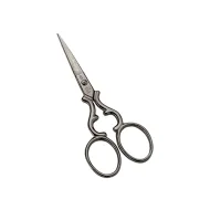 Foarfeca de broderie din otel C50 cu continut ridicat de carbon, manere egale, Premax, colectia Arabesque, 9cm (3-1/2")