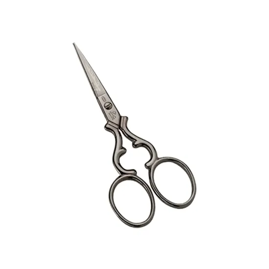 Foarfeca de broderie din otel C50 cu continut ridicat de carbon, manere egale, Premax, colectia Arabesque, 9cm (3-1/2)