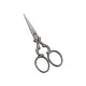 Foarfeca de broderie din otel C50 cu continut ridicat de carbon, manere egale, Premax, colectia Arabesque, 9cm (3-1/2)