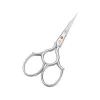 Foarfeca de broderie din otel carbon placat cu nichel mat sablat, manere egale, Premax, colectia Croma, 9cm (3-1/2")