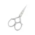 Foarfeca de broderie din otel carbon placat cu nichel mat sablat, manere egale, Premax, colectia Croma, 9cm (3-1/2")