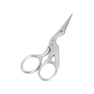 Foarfeca de broderie din otel carbon placat cu nichel mat sablat, manere egale, Premax, colectia Croma, 9cm (3-1/2")