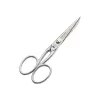 Foarfeca de cusaturi de uz casnic si profesional din otel carbon placat cu nichel mat sablat, manere egale, Premax, colectia Croma, 11.5cm (4-1/2")