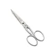 Foarfeca de cusaturi de uz casnic si profesional din otel carbon placat cu nichel mat sablat, manere egale, Premax, colectia Croma, 11.5cm (4-1/2")