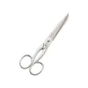 Foarfeca de cusaturi de uz casnic si profesional din otel carbon placat cu nichel mat sablat, manere egale, Premax, colectia Croma, 18cm (7")