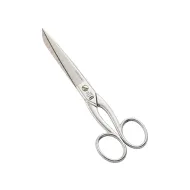 Foarfeca de cusaturi de uz casnic si profesional din otel carbon placat cu nichel mat sablat, manere egale, Premax, colectia Croma, 18cm (7")