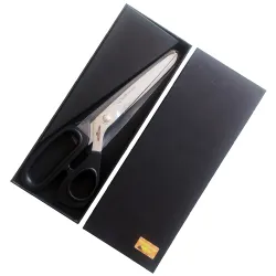 Foarfeca de croitorie usoara din otel carbon C50 nichelat, manere inegale, Golden Eagle (Japonia), 25cm (10″)