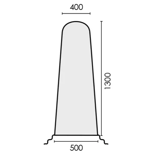 Husa pentru masa de calcat, universala, snur de prindere la varf, stretch, 1.300x500x400mm, albastra