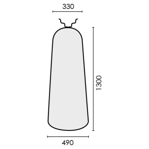 Husa dek albastru pentru masa de calcat, snur de prindere la varf, 1.410x560x430mm