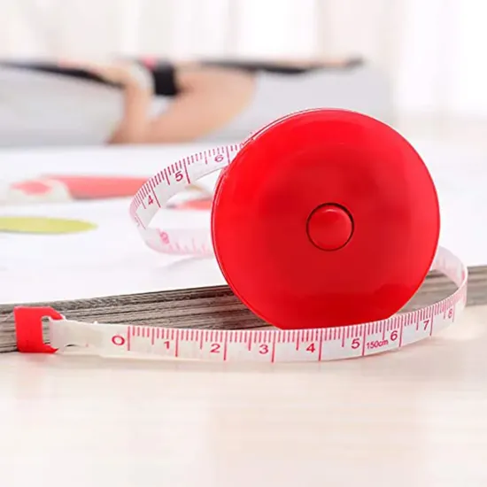 Ruleta centimetru de croitorie, 150 cm, rosu