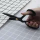 Foarfeca de croitorie de uz casnic si profesional cu lama dreapta, maner negru, otel german de inalta calitate, manere inegale, Golden Eagle, 23cm (9″)