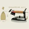 Fier de calcat electric cu aburi IRONMASTER+NEB, 800W, 200x116mm, 2.15 kg