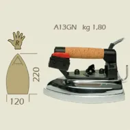 Fier de calcat electric cu aburi A13GN, 220x120mm, 1.80 kg