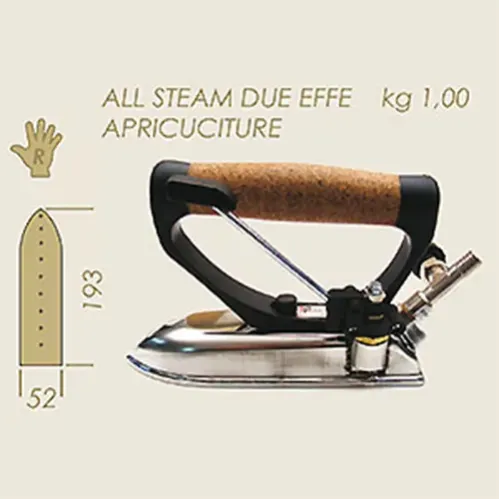 Fier de calcat electric cu aburi ALL STEAM DUE EFFE APRICUCITURE, 193x52mm, 1.00 kg