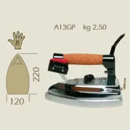 Fier de calcat electric cu aburi A13GP, 220x120mm, 2.50 kg